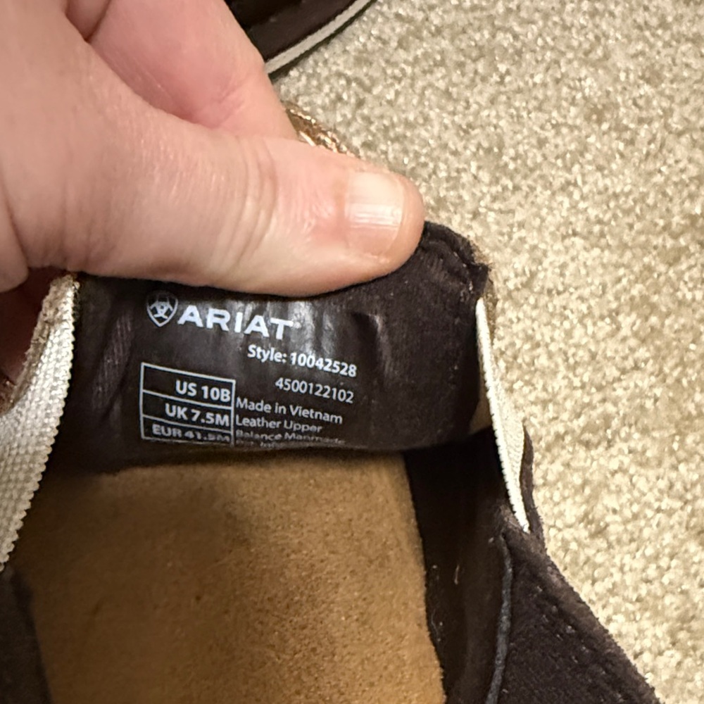 Ariat Women's Brown and Metallic Gold Flats - Picture 3 of 5